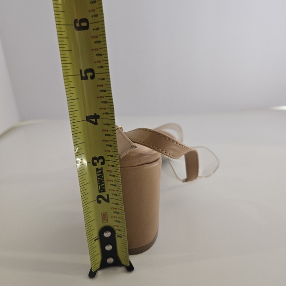 Ashley Stewart Clear Patent Leather with Floating Ankle Strap Sz 10W - Picture 8 of 8